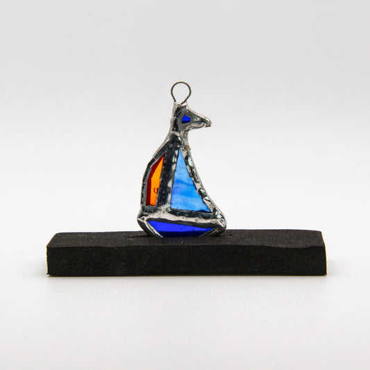 Stained Glass Sailboat Sun Catcher – Small